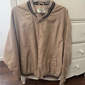 Haband Men's Beige Bomber Jacket